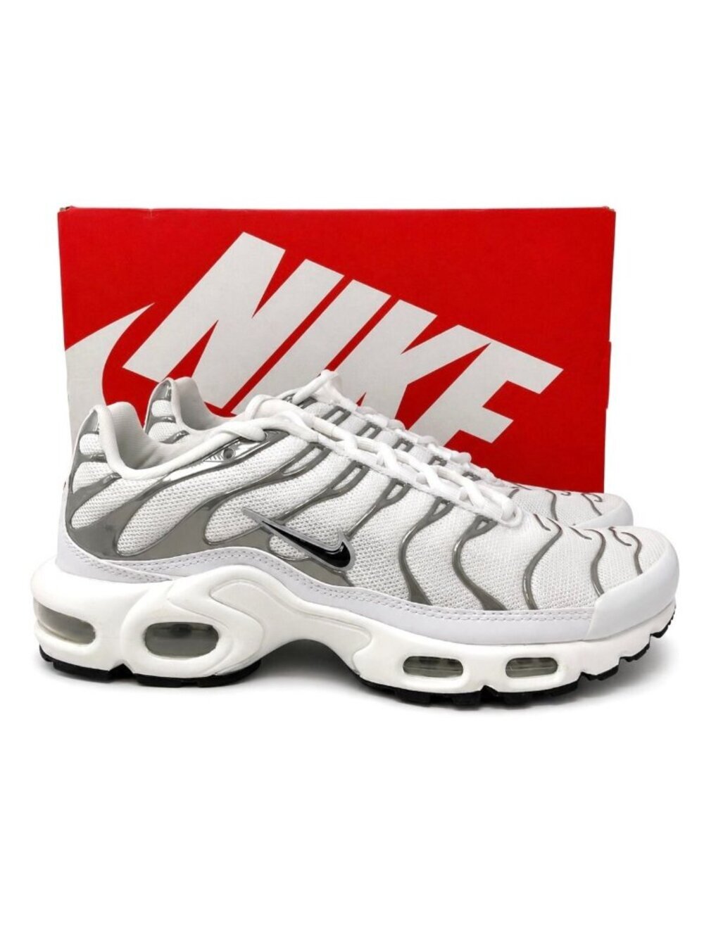 Nike WMNS Air Max Plus SE TN Tuned Air White Metallic Silver Limited HJ9743-100